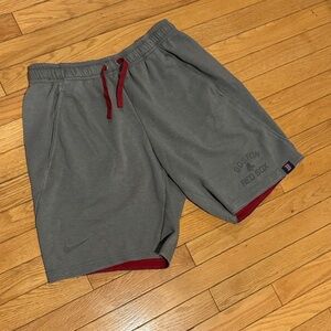 Nike Boston Red Soxs Men's Gray and Red Athletic Shorts